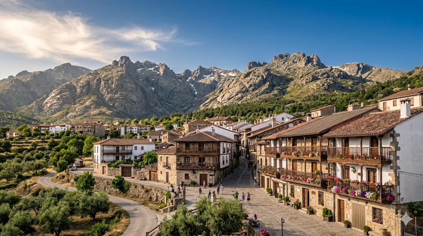 Vista panorámica de Candeleda, pueblo servido por Los Molinos La Vera