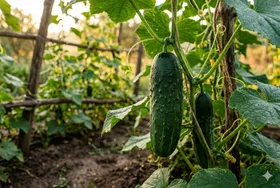 Pepinos frescos de cosecha propia en Los Molinos